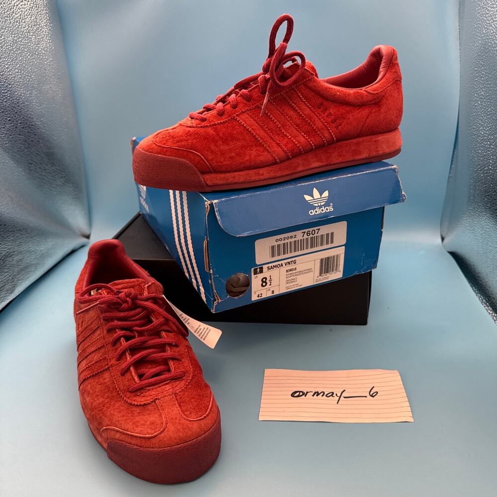 adidas Samoa VNTG 'Mystery Red' m8.5 w10